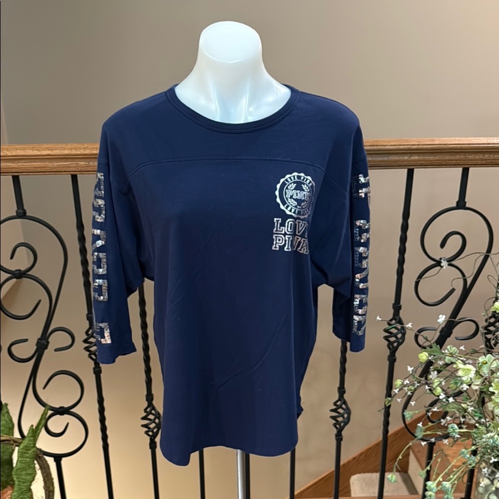 Pink Victoria’s Secret 3/4 sleeve top